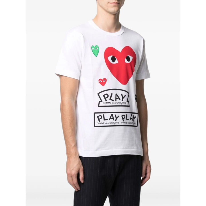 Comme Des GarÇOns Play T Shirts - White | a5a815ae30b1502b8e7518494ade9fc69802855c