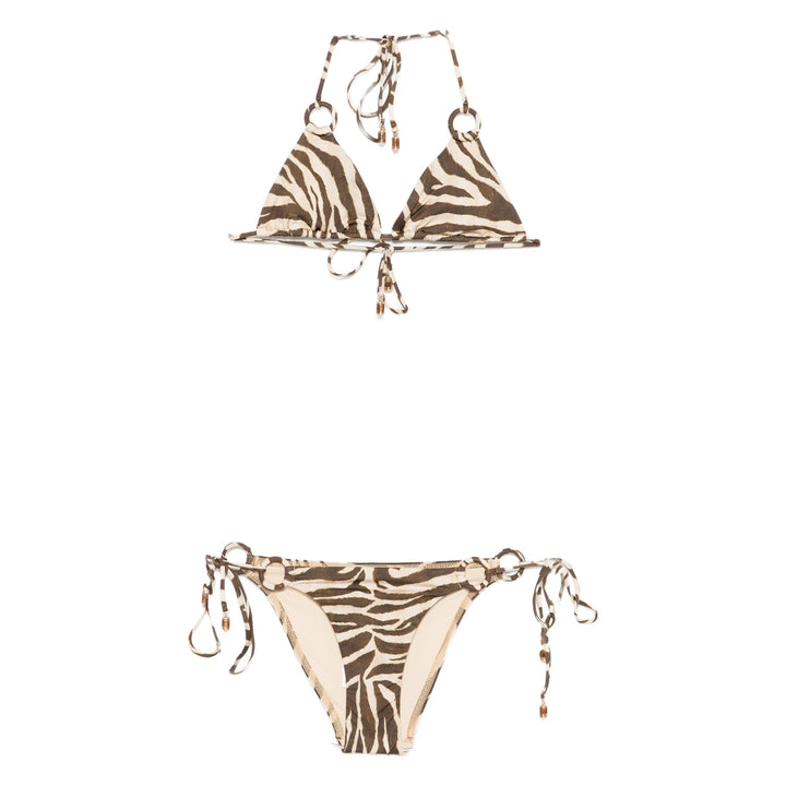 Zimmermann Beachwear - Brown, White | a25137c004cb5152f9a23528f898e22318eb1a29