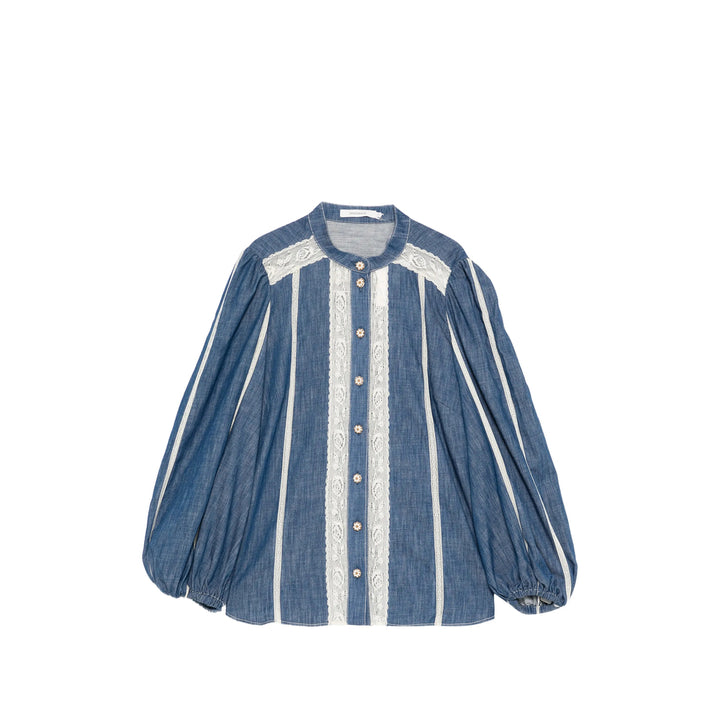 Zimmermann Shirts - Blue, White | 8fa42ed7f037c036f24cc2ebe4ff5f8a4a5fead8