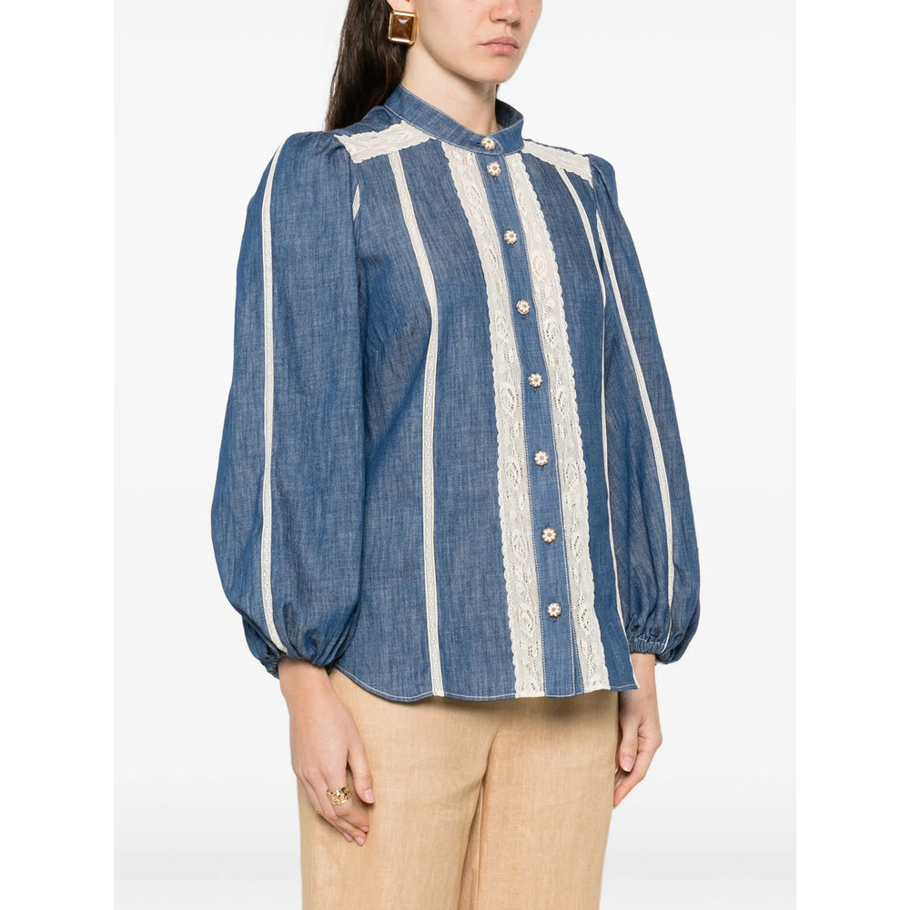 Zimmermann Shirts - Blue, White | f57a323a5d2e950654daf4a34fd6fb27990553ab