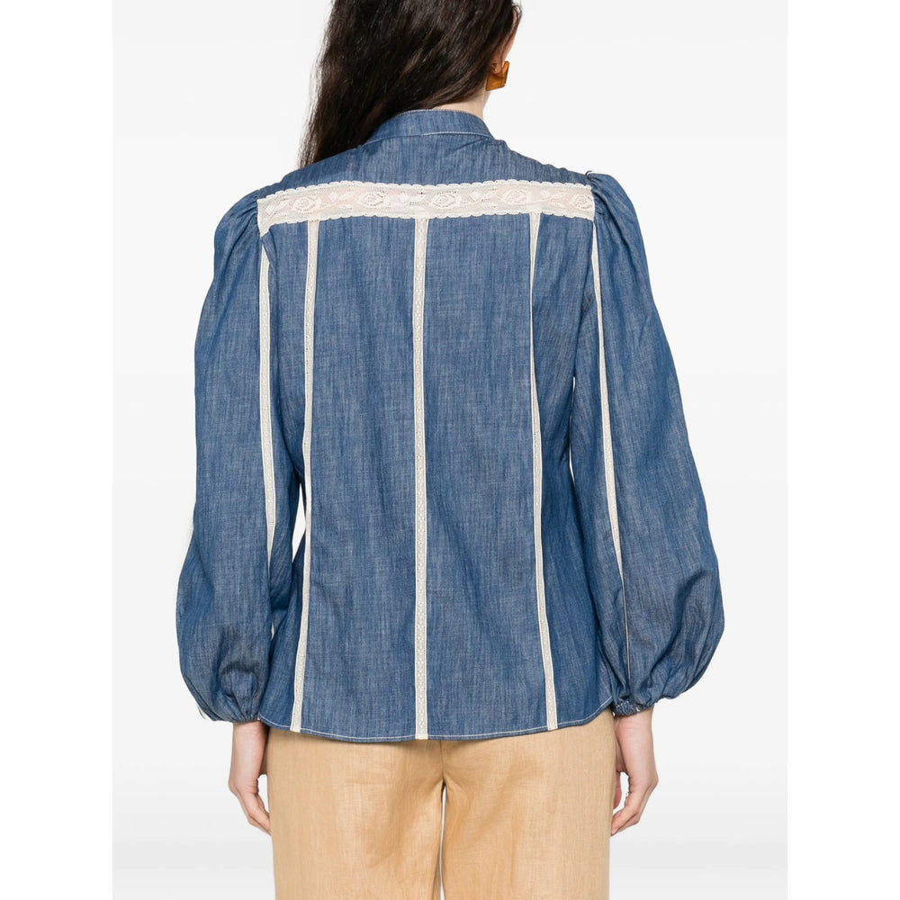 Zimmermann Shirts - Blue, White | 792b0e5a8c6f515f2c8fbcb9551d8e6eb8a4ba6c