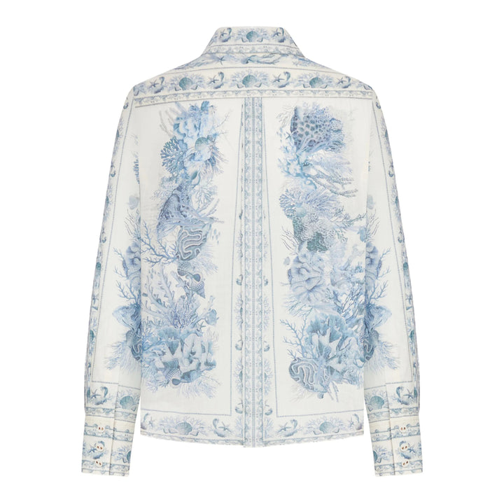 Zimmermann Shirts - White, Blue | 5ec78ff68f9f0b6b40c2f3a3d55f77c4d0570733