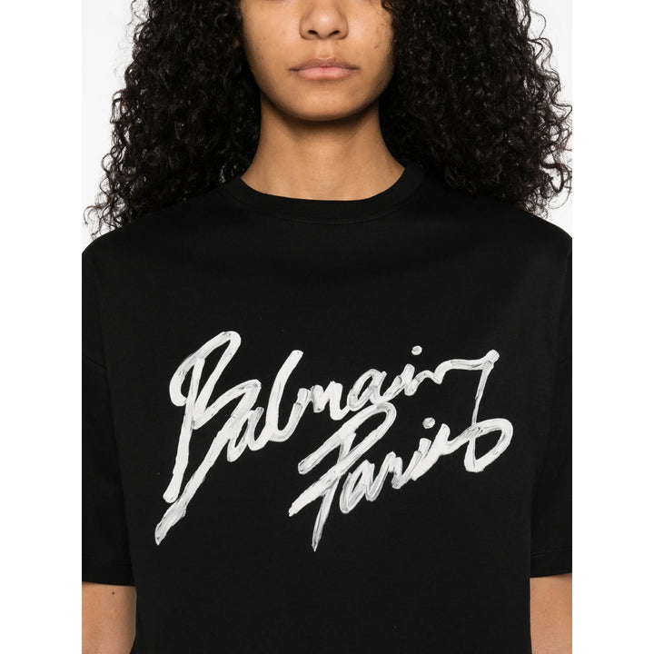 Balmain T Shirts - Black, White | 28e8269c67f569dbd3f24b7bb1ef3438f97aa606