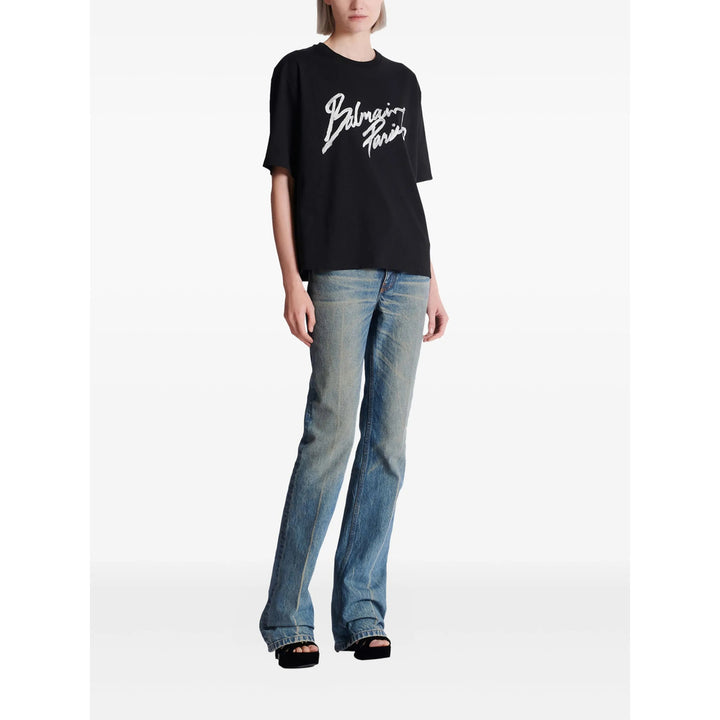 Balmain T Shirts - Black | f473b16111ed02d3bc8d087082c1ef765dc1a6c3