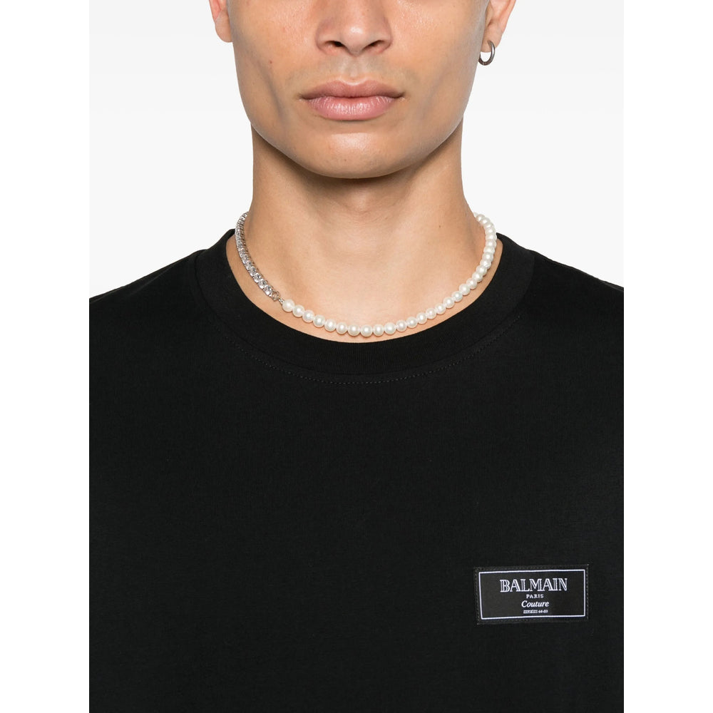 Balmain T Shirts - Black | a3160af855da523e59213f4c37fe415aa74ff81e