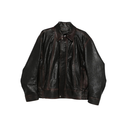 Leather Outerwears Brown