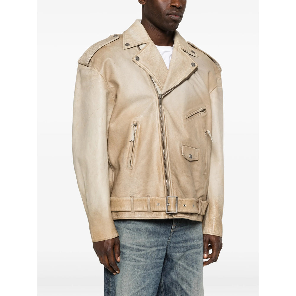 Golden Goose Leather Outerwears - Neutral | 006e2888cdd26642934d3ffa556cdf6c3aeca637