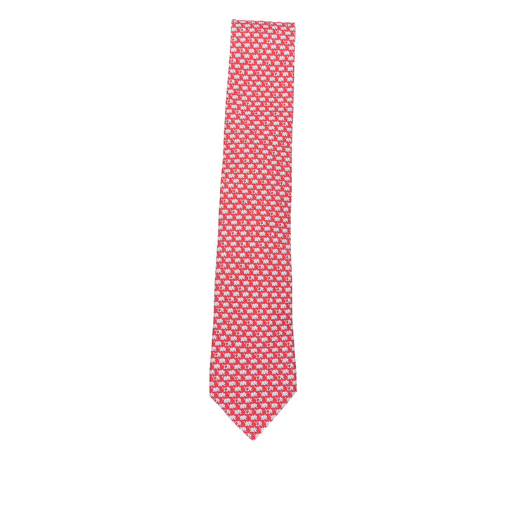 Ferragamo Ties - Red, Gray | 90f0c54ef9a7e96be453559de83f5a5be82d89a6