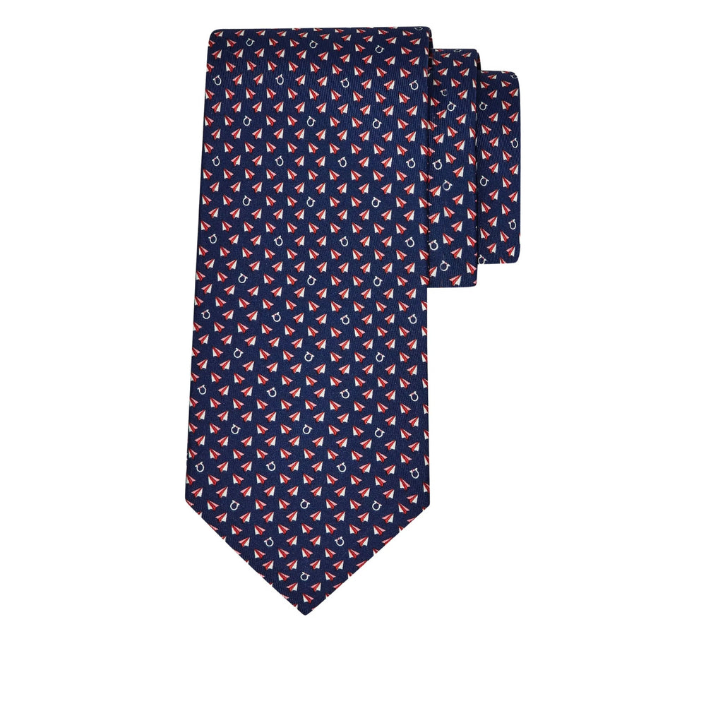 Ferragamo Ties - Blue, Red | acdc1635346e04e7c597ee4c21eba3c19d191f38