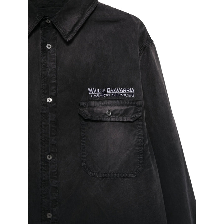 Willy Chavarria Shirts - Black | 837bd1c6621eef968bc41ac0fe086f8d56d35f40