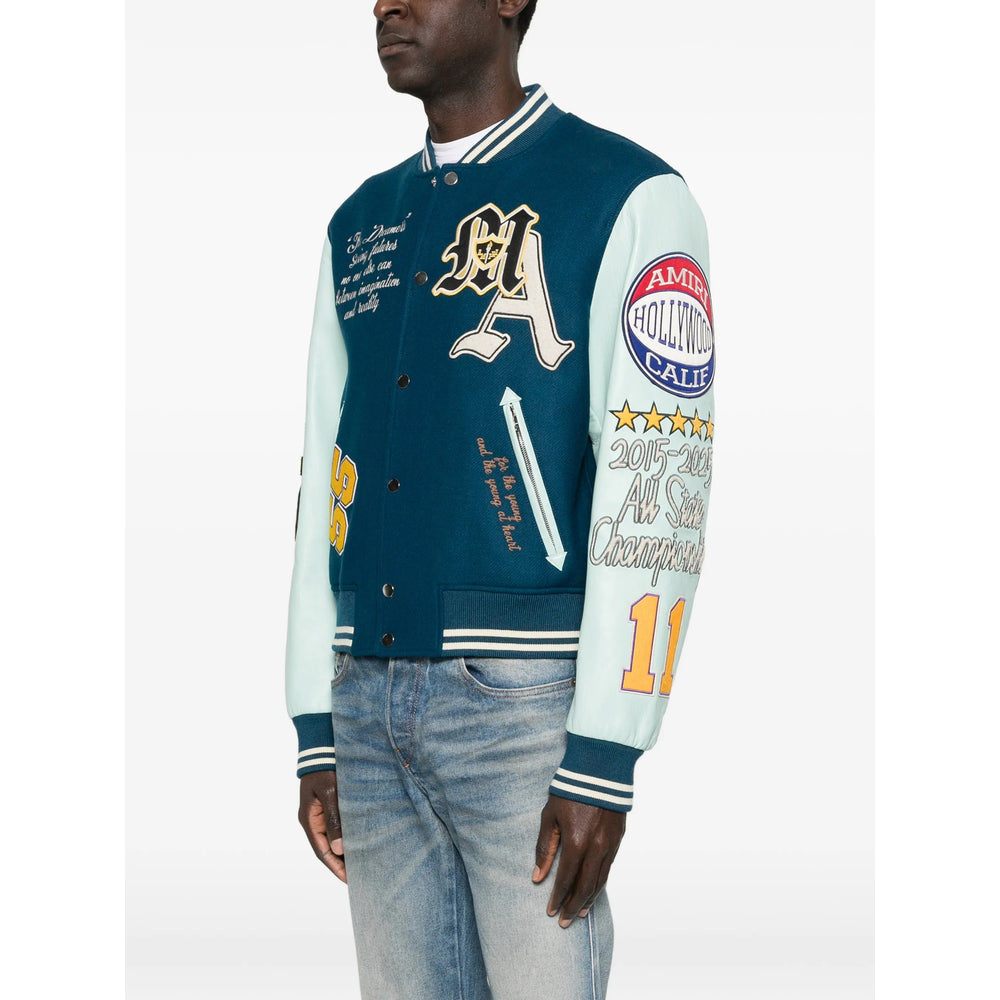 Amiri Outerwears - Blue, Neutral | 3b0dbf3be819fa0237a8dfa3e4a9de5636f4d5e3