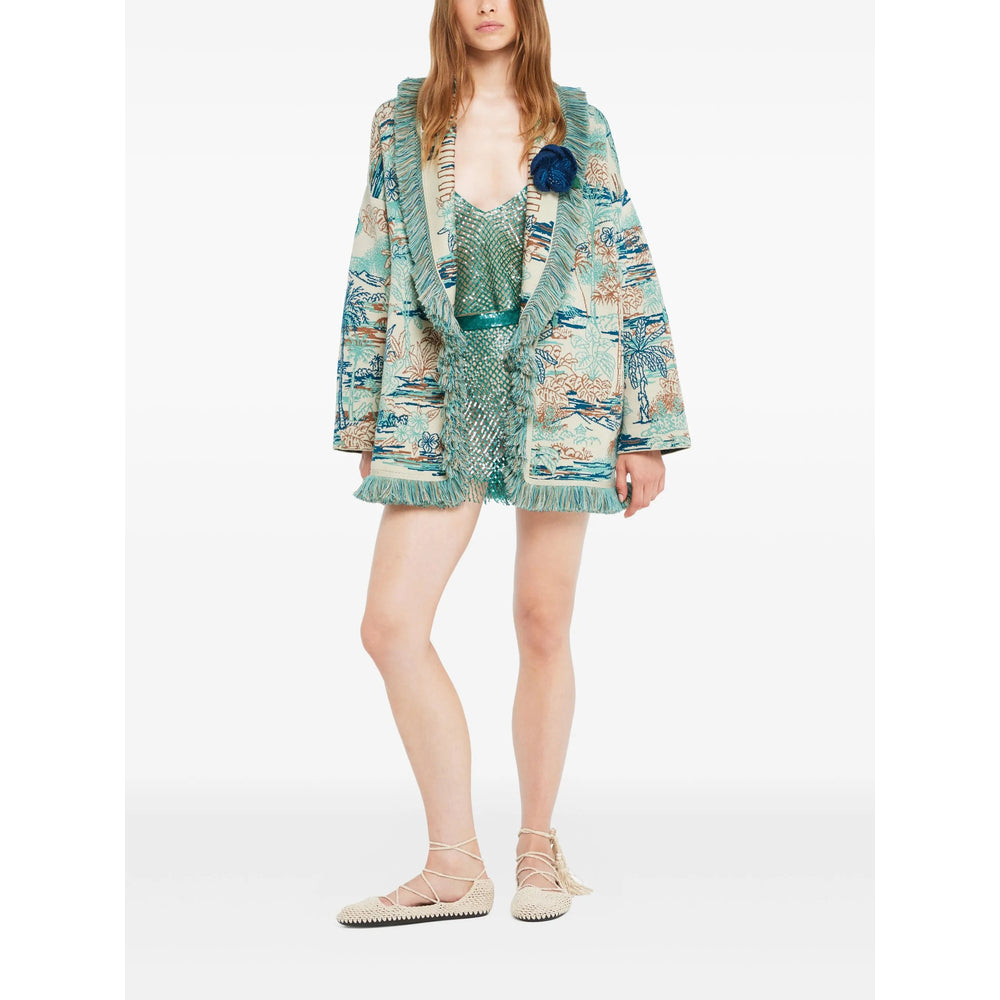 Alanui Sweaters - Blue | 495846b77d440d082bfc5bcc93bdf4c03767370f