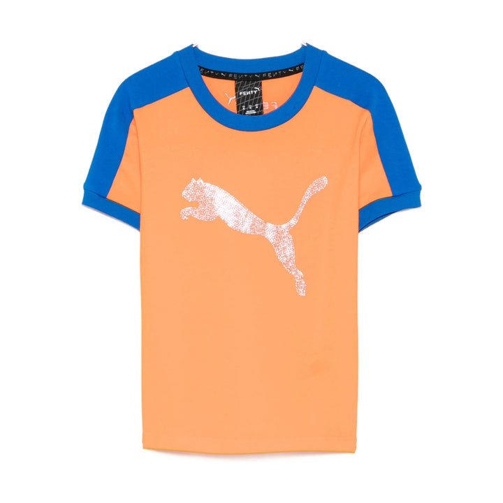 Puma Fenty T Shirts - Orange | fd2f9a0edab5518e25c6a616a3fe7e13e013a88f