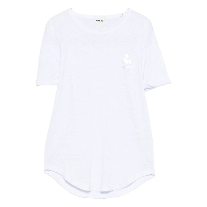 Marant ÉToile T Shirts - White | 5d7c07f711f569dab43a3ba480786e4bb4c1b896