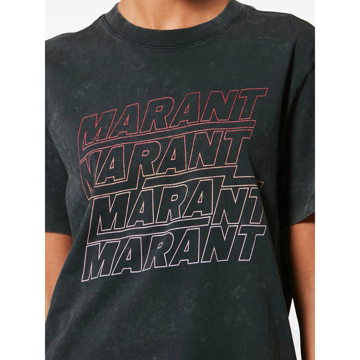 Marant ÉToile T Shirts - Black | 89dc66226e1a677f42571a51040c353bf1eb5370
