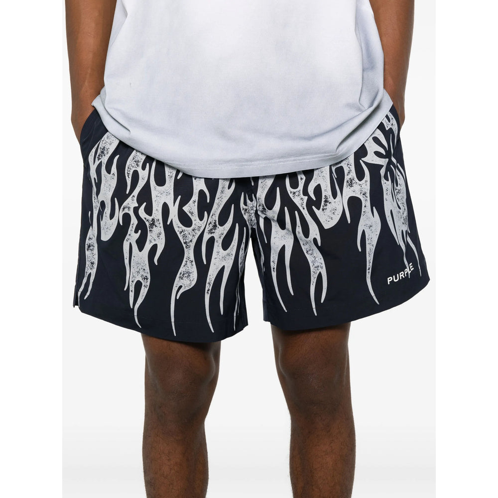 Purple Brand Shorts - Blue, White | 66311af51da265660bca0e5d707443f716d2c204