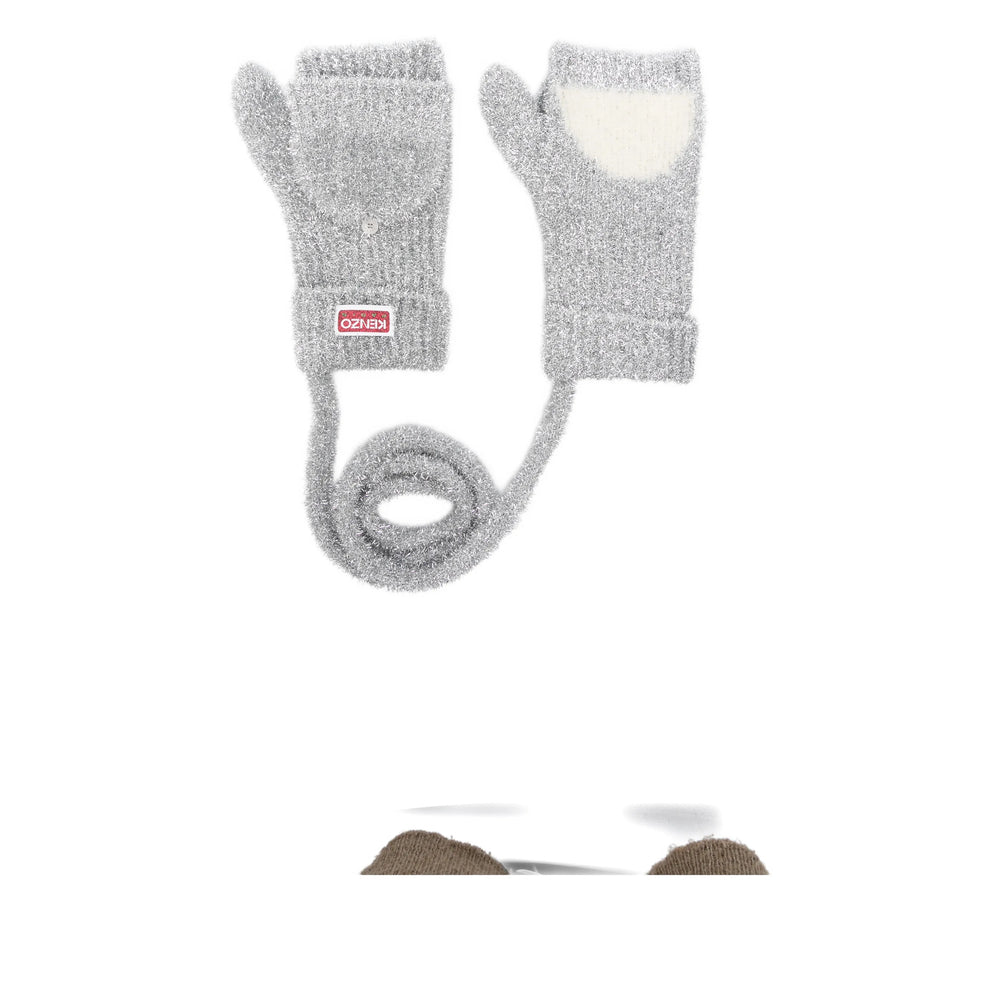 Kenzo Gloves - Gray, White | 013693ec8f501c0d0ad577c6d9d7c7c622327804