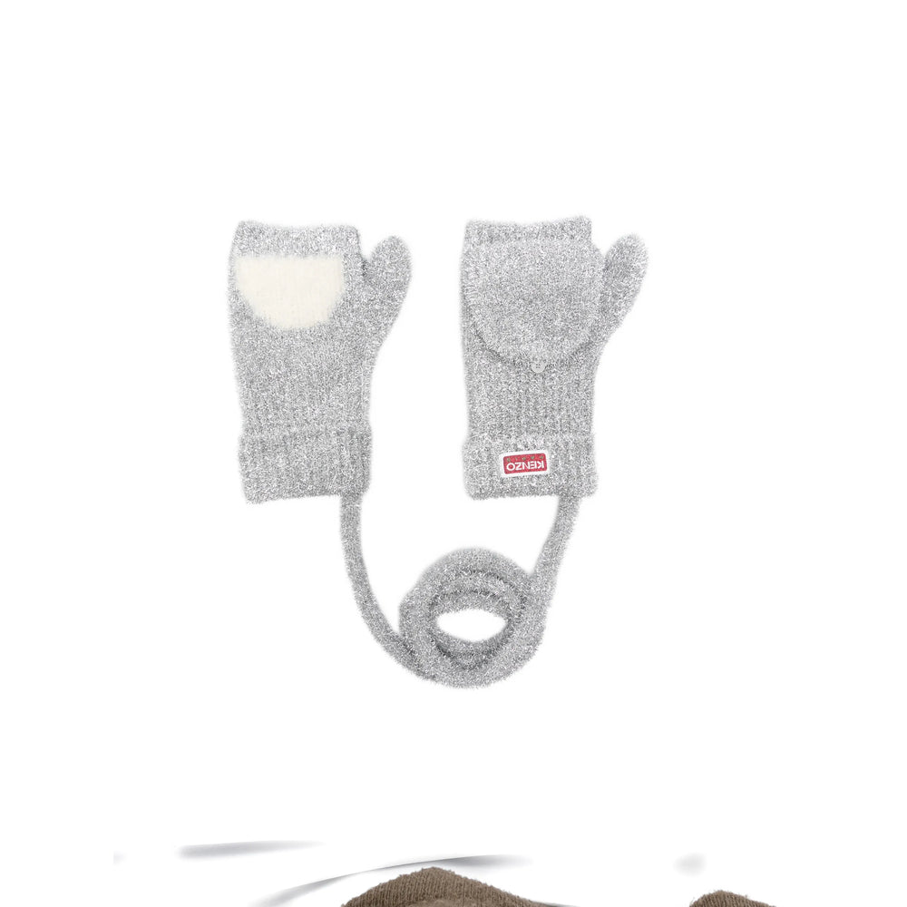 Kenzo Gloves - Gray, White | e217b009057d2e71a35a8867d272014b6a920af6
