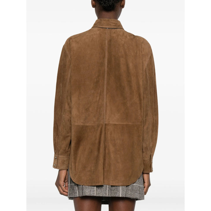 Brunello Cucinelli Leather Outerwears - Brown | b432b23ed0beba95119d19748c5e16c5a832f5f9