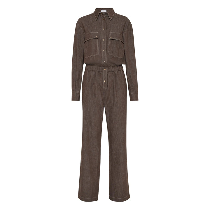 Brunello Cucinelli Jumpsuits - Brown | d491f2a4a4c0d19cdfba44fd876c985fe17b146f