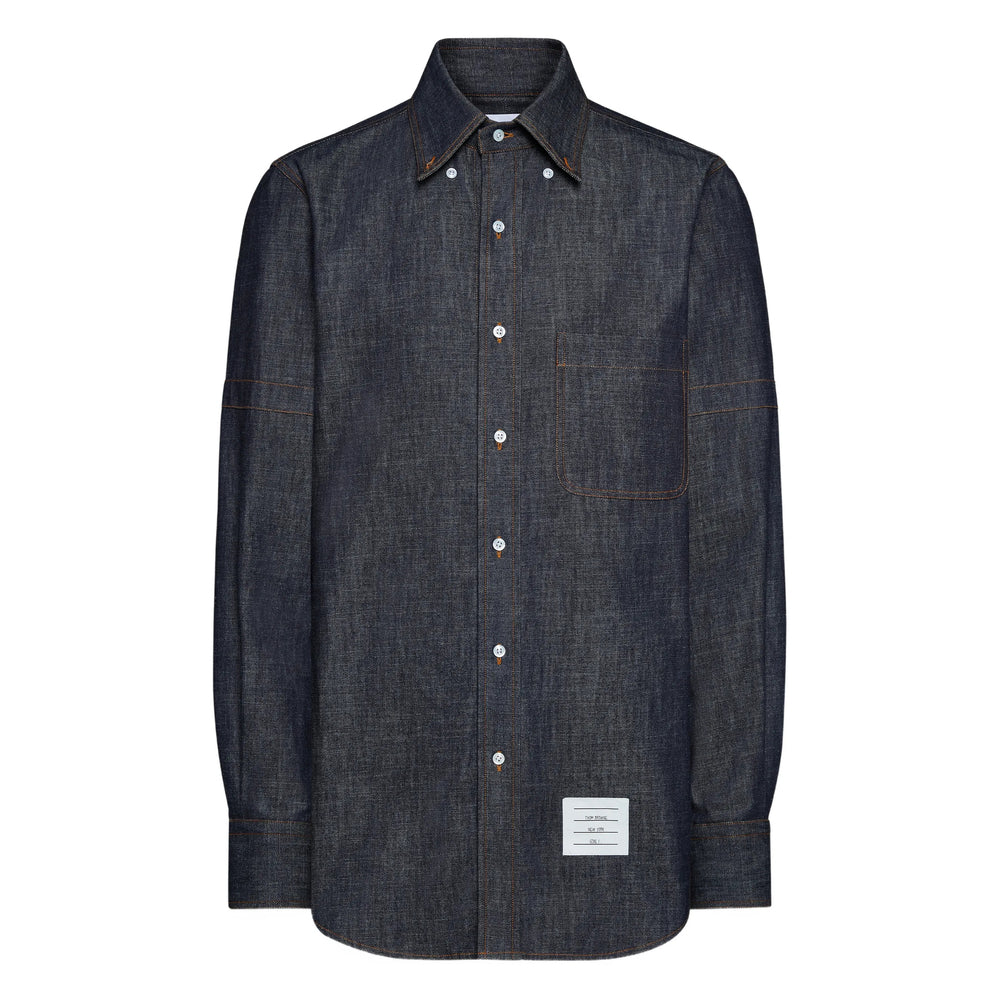 Thom Browne Shirts - Blue | 6d74729ce3e4d6266cdc73dec59fa82d423e45ec
