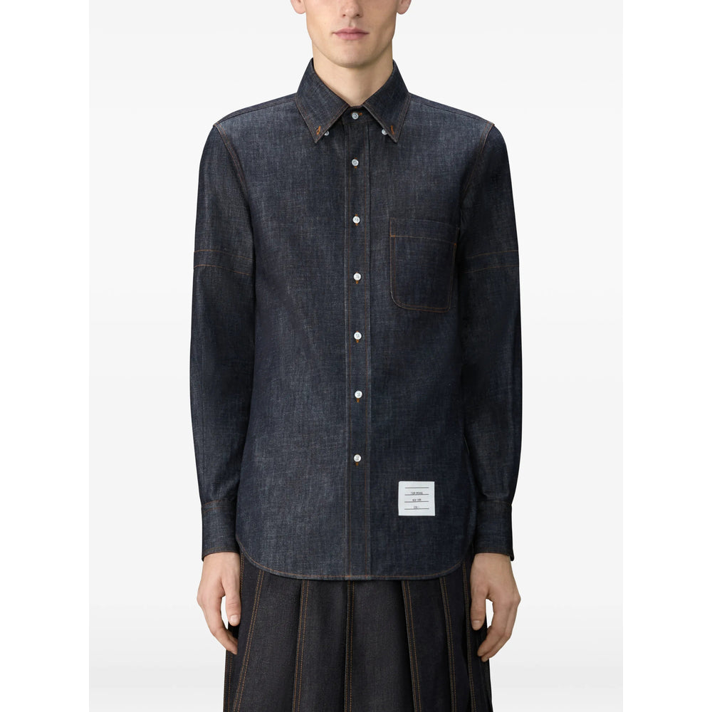 Thom Browne Shirts - Blue | 47766557fdbf3512d59e055d7e2118e11bdfd969