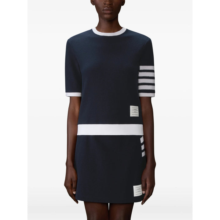 Thom Browne T Shirts - Blue, White | 3879ceb9302058253e12aa6e237f64814c04d382