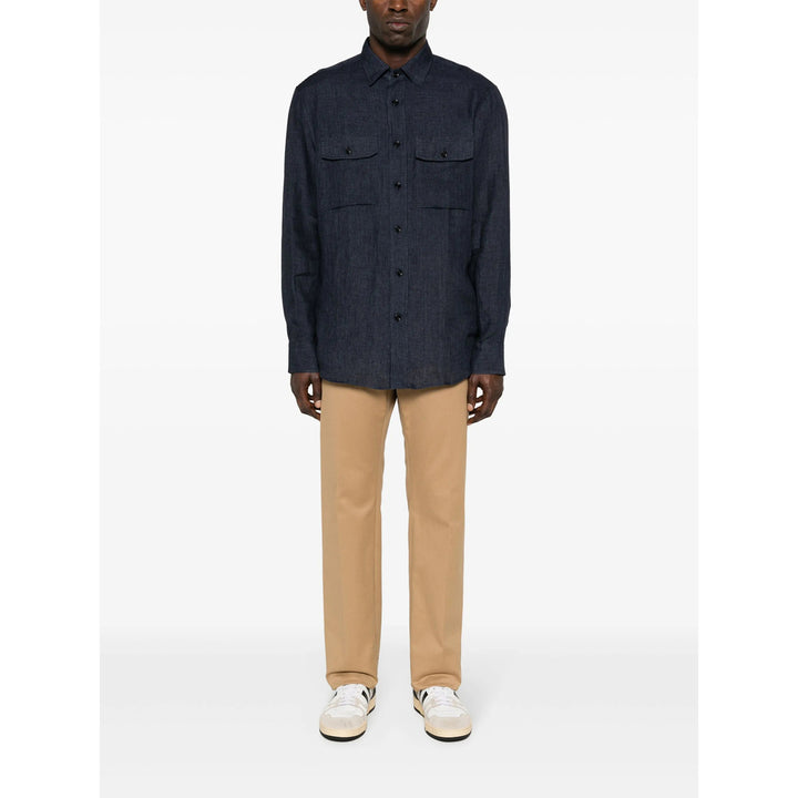 Brioni Shirts - Blue | cb7620f5ef21df7f1f033014ab0d9636f003839b