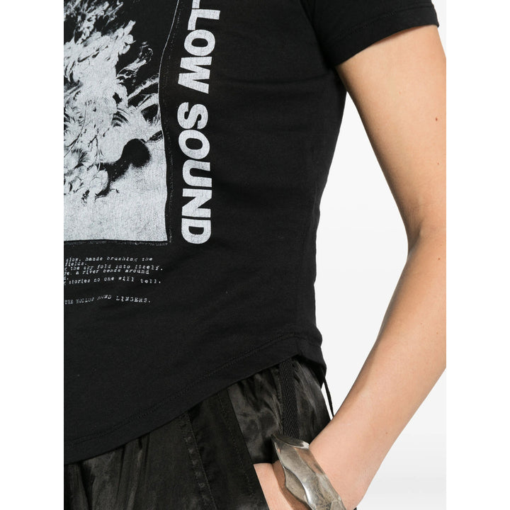 Ann Demeulemeester T Shirts - Black, White | 33755c843bfadb28ccc0c5db989191804922c446