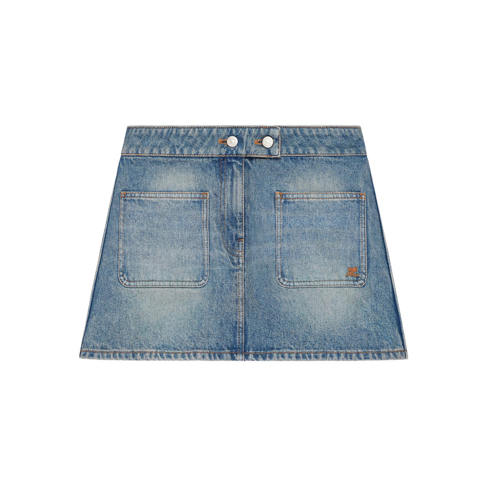 CourrèGes Skirts - Blue | 22ce27706b8897efd211402442d118a133249717