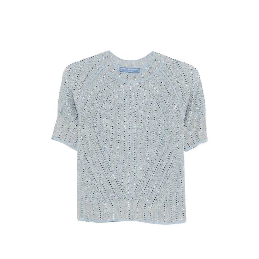 Ermanno Scervino T Shirts - Blue, Silver | a57200007d9c74961d1d21acb4daeec01e38feb4