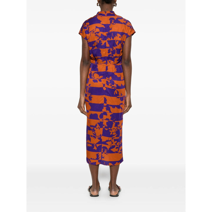 Dries Van Noten Dresses - Orange/Purple | e650de7188e4c1a650db1619b4b82451e94a67f8