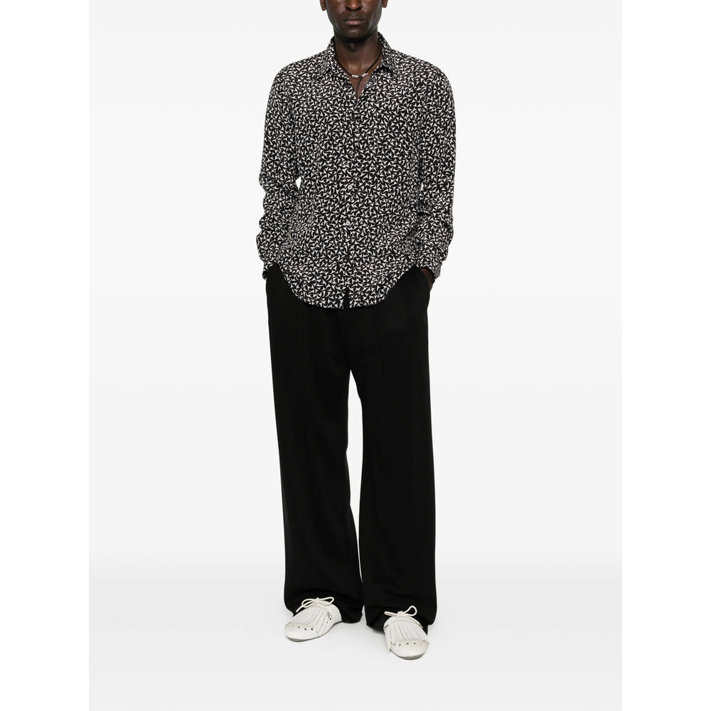 Dries Van Noten Shirts - Black, White | 5cb432f53cf2d2b579b694202718424d913a368c