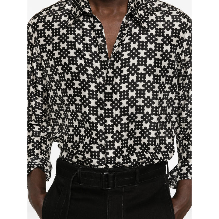 Dries Van Noten Shirts - Black, White | c6ce038b20578616433d65d0234a6d7b601a872c