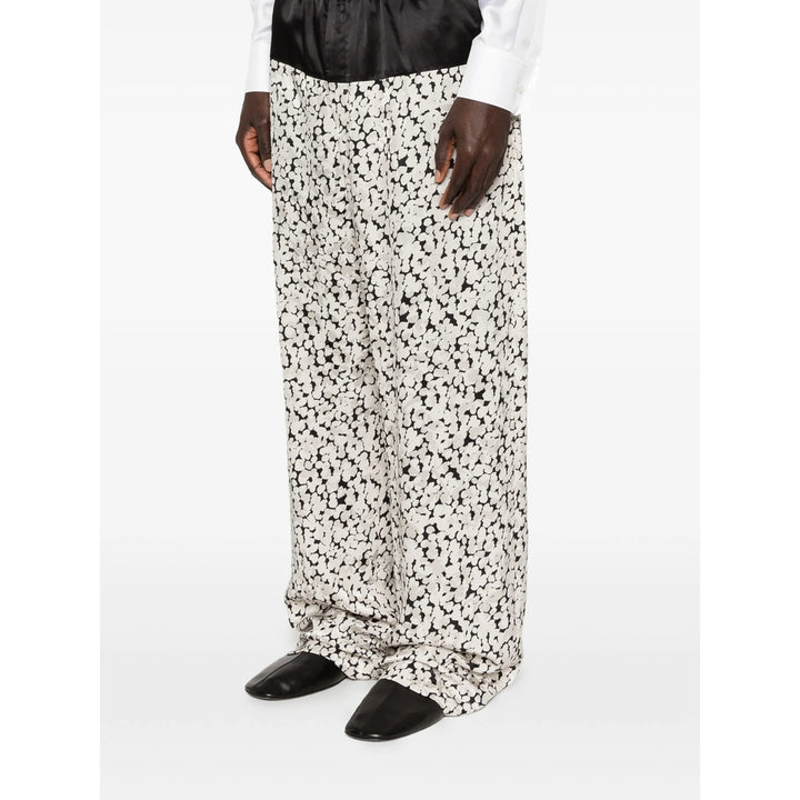 Dries Van Noten Pants - Black, White | 29521a888454e08a11340231664858eadaf8b54a