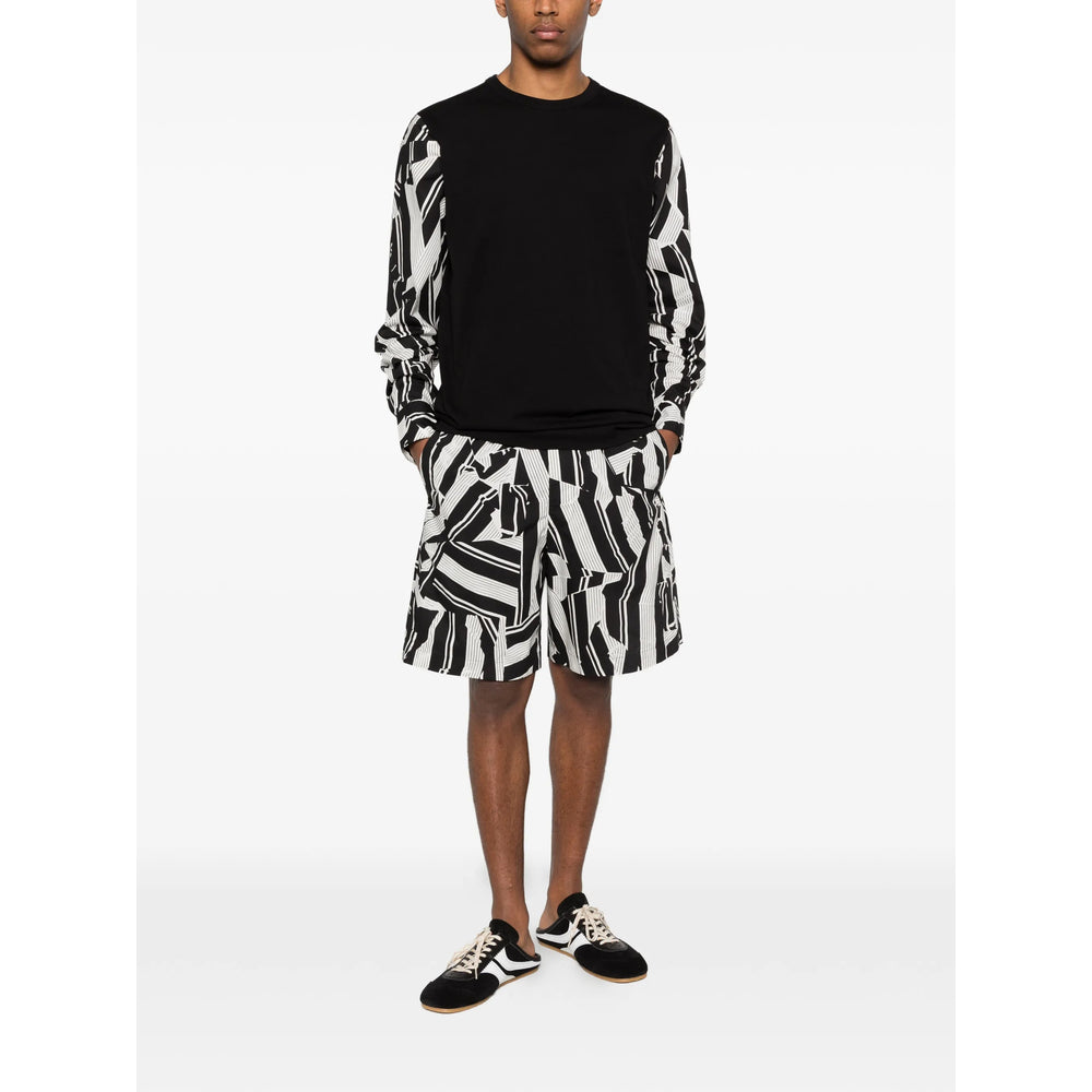 Dries Van Noten Pants - Black, White | f00b76b5c330f3030caeb2b91634a017b96fe479