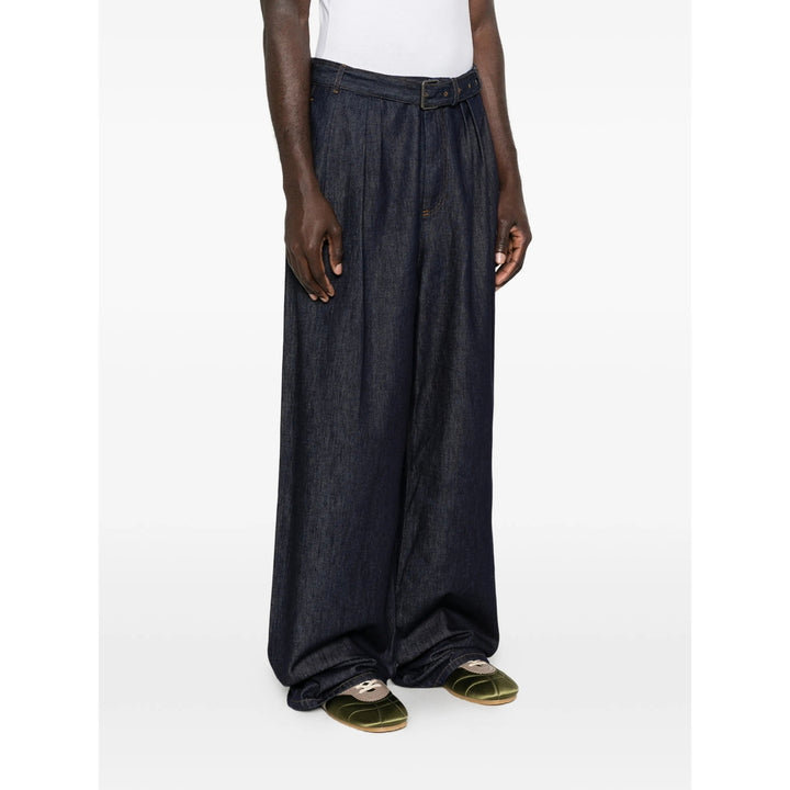 Dries Van Noten Pants - Blue | b2f3b575b8b9dceb75c6dbe6033df3ec1b6d2f0f