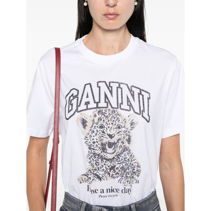 Ganni T Shirts - White | 59bcd416546233c56b8b0dee32d77b08be1579a2