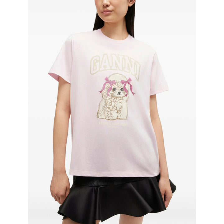 Ganni T Shirts - Pink | 0a8649259ba41f9777ba18054a4546d68223e044