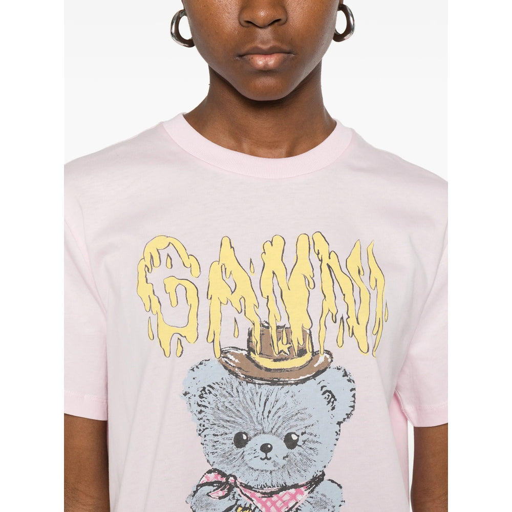 Ganni T Shirts - Pink | 308467d1d9f9e54d97be6a27facda761a6a942dc