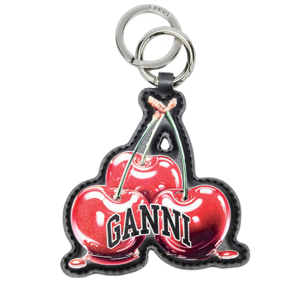 Ganni Keyrings - Black, Red | 986ce5a538dd745686a8d501ec4914b56158d2b9