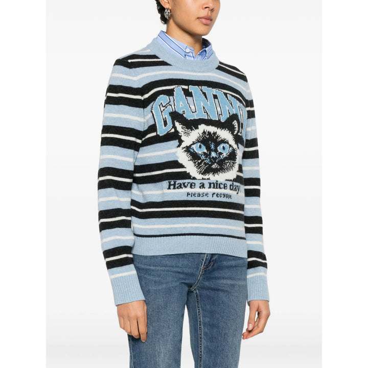 Ganni Sweaters - Blue, Black | 2cac69194d44f7a6177cd655158bf7d03696a77c