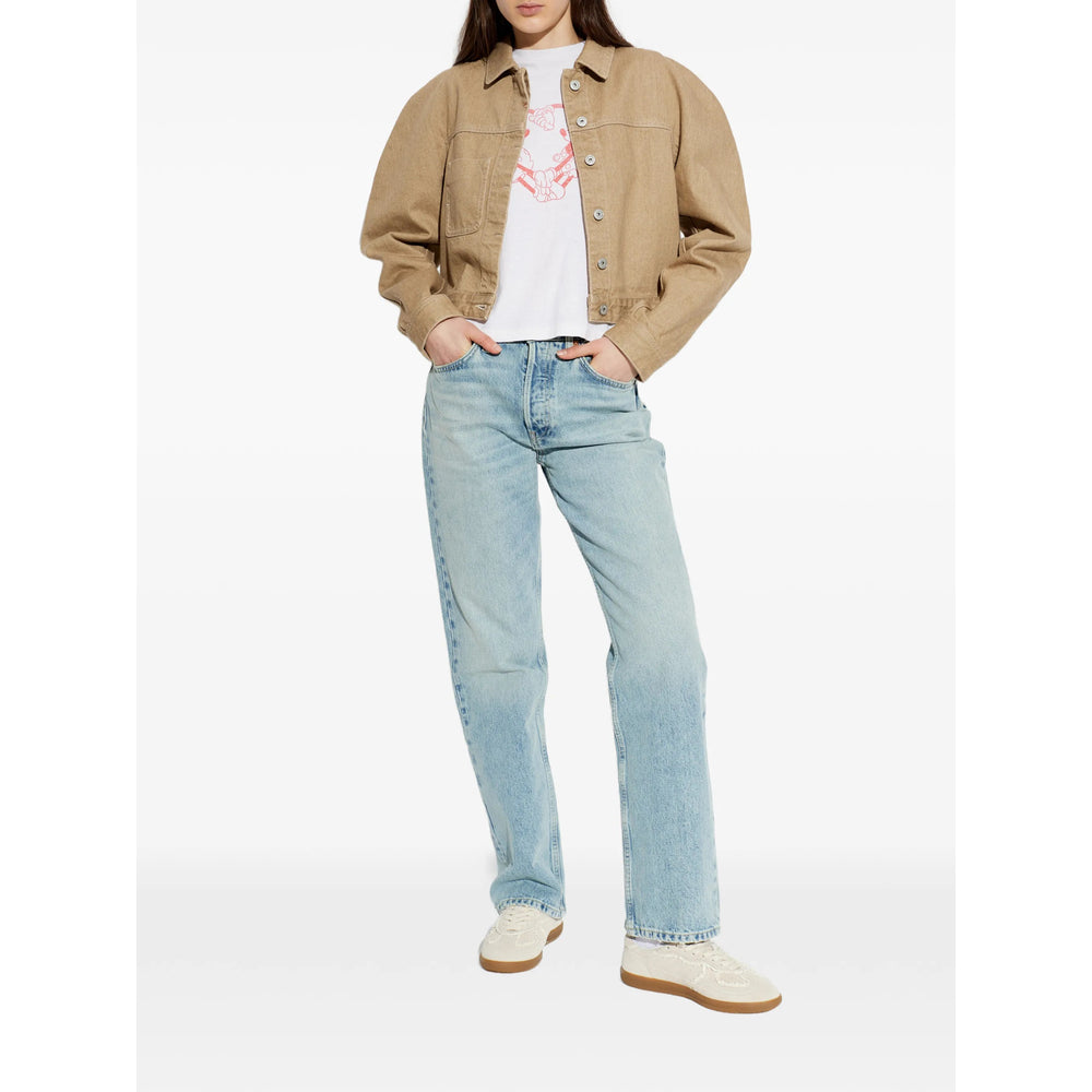 Re/Done T Shirts - White, Red | 598d027d1f30f214044f3a16740793c72d019707