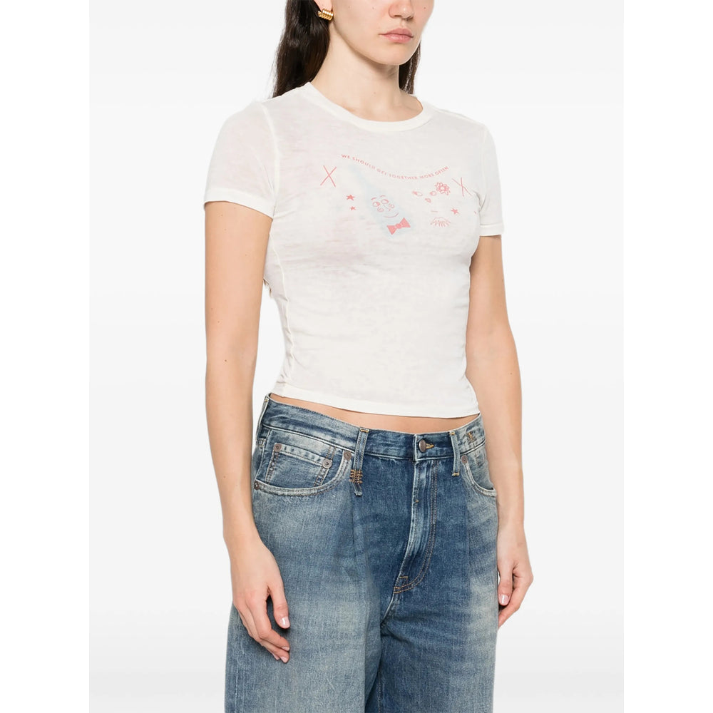 Re/Done T Shirts - Neutral | fa6a2e9471c5f379f42f2d52400fa0aa8c57f1fe