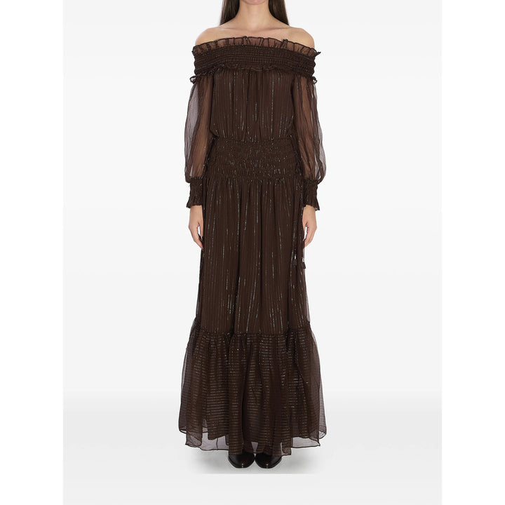 Self-Portrait Dresses - Brown | bfbc8ae07e07386b3b7308d90eaad8921d75cc33