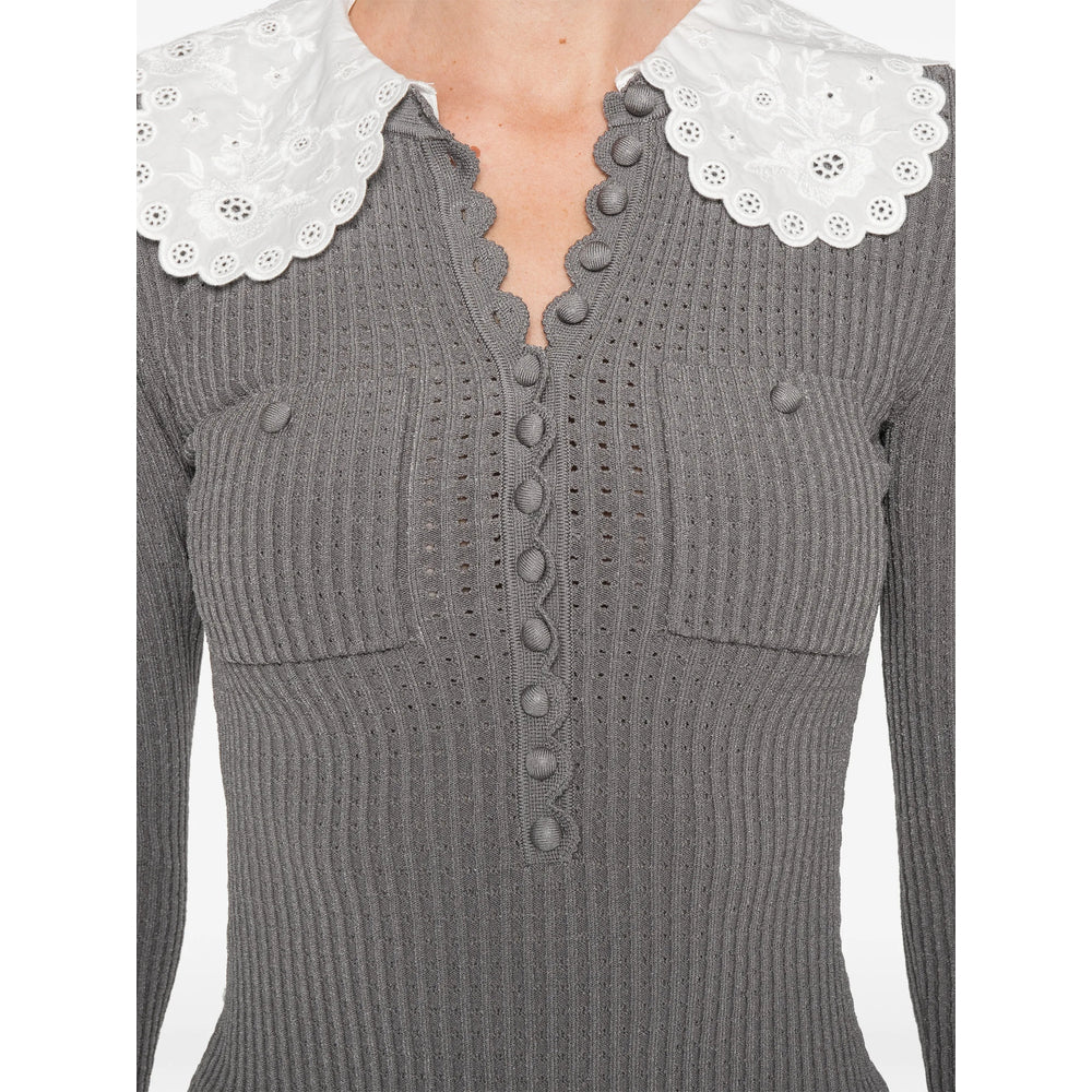 Self-Portrait Tops - Gray | 125d4b6170f8c1e83de34afe0fe51134976472fa