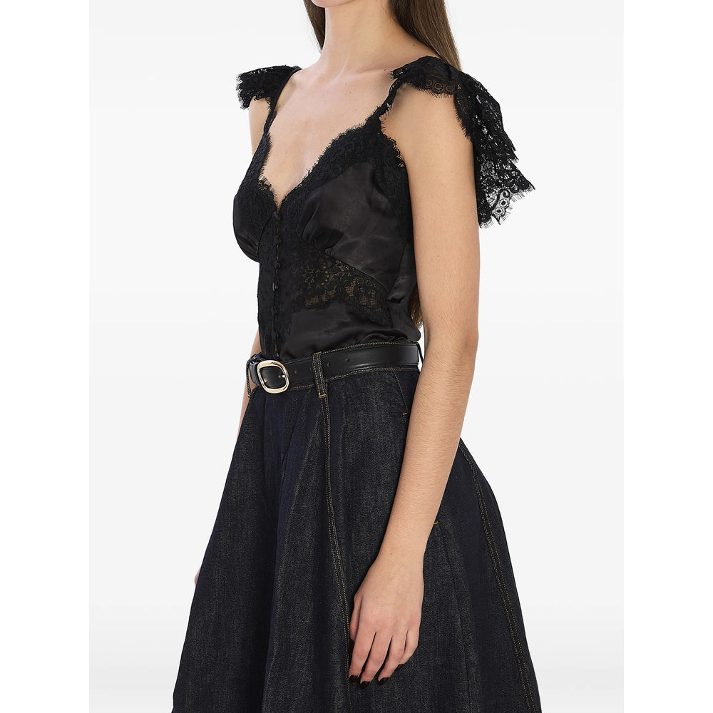 Self-Portrait Tops - Black | 2e8501594450a023e978ca93220c02659d0ce89c