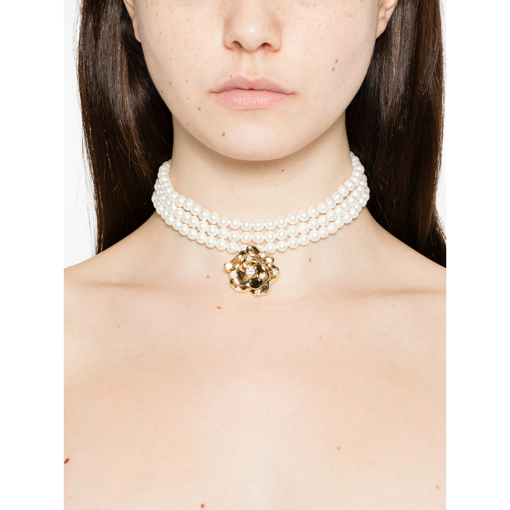 Self-Portrait Jewellery - White, Gold | 7022ab8fab607d95c243adcada8f4ccb735ce931