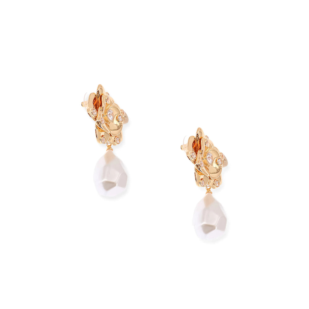 Self-Portrait Jewellery - Gold, White | b60a8394b3c420cf3326de89ac6a0b615540a2af