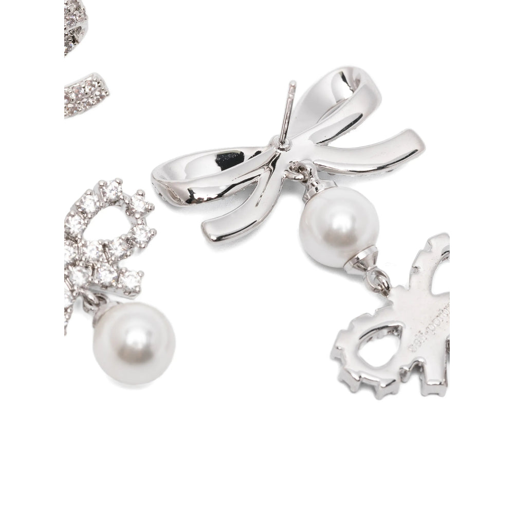 Self-Portrait Jewellery - Silver, White | c06c622e281d818810f610f2a88eec62e88411bd